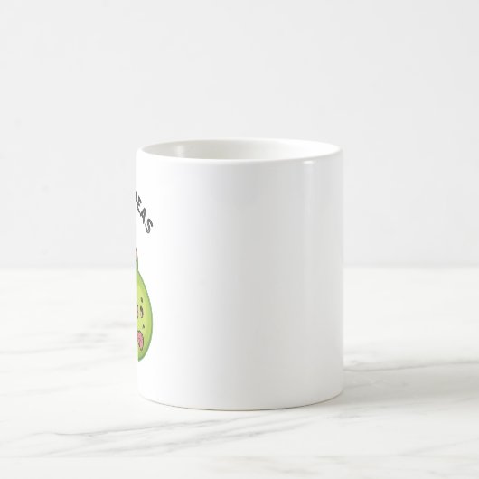Warrin Peace Funny Pea Pun Kaffeetasse (Mittel)