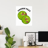 Warrin Peace Funny Pea Pun Poster (Heimbüro)
