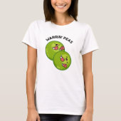 Warrin Peace Funny Pea Pun T-Shirt (Vorderseite)