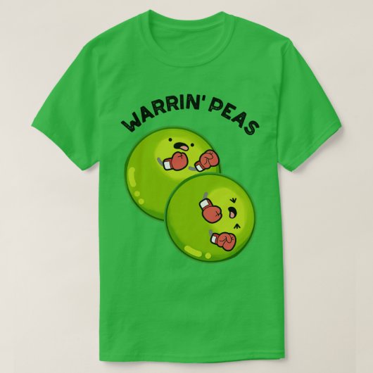 Warrin Peace Funny Pea Puns 1 T-Shirt (Design vorne)