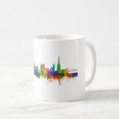 Warrington England Skyline Kaffeetasse (VorderseiteRechts)
