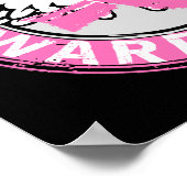 Warrior 14C Breast Cancer Poster (Ecke)