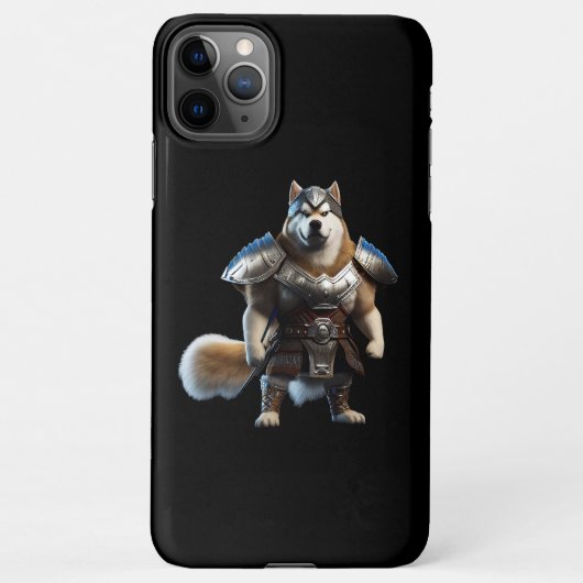 Warrior Alaskan Malamute Dog, Militär Alaskan Dog iPhone Hülle (Rückseite)