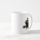 Warrior Alaskan Malamute Dog, Militär Alaskan Dog Kaffeetasse (VorderseiteRechts)