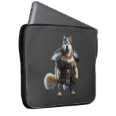 Warrior Alaskan Malamute Dog, Militär Alaskan Dog Laptopschutzhülle (Vorne Rechts)