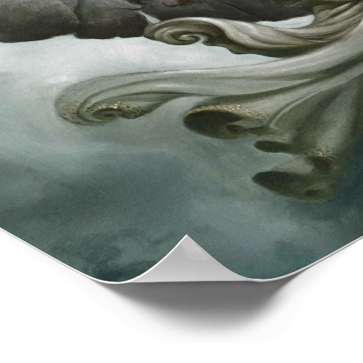 Warrior Angel Fantasy Art Poster (Ecke)