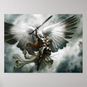Warrior Angel Fantasy Art Poster