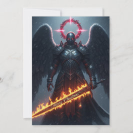 Warrior Angel Weihnachtskarte Feiertagskarte