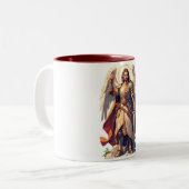Warrior Archangel Michael Coffee Mug Zweifarbige Tasse (Vorderseite Links)