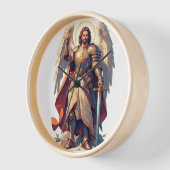 Warrior Archangel Michael Wall Clock Uhr (Winkel)