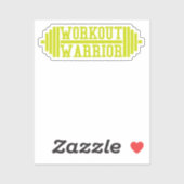 Warrior-Aufkleber für Workout Aufkleber (Blatt)