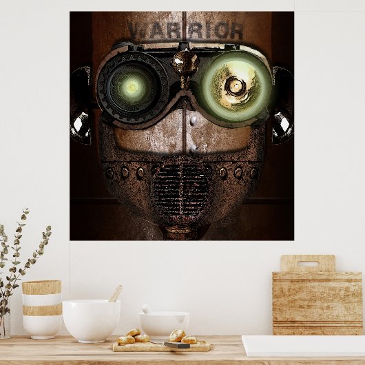 Warrior Bot Poster (Küche)