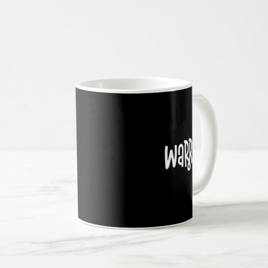 Warrior BRCA Brustkrebs-Bewusstsein Vorhersagemase Kaffeetasse (VorderseiteRechts)