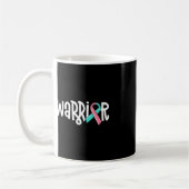 Warrior BRCA Brustkrebs-Bewusstsein Vorhersagemase Kaffeetasse (Links)