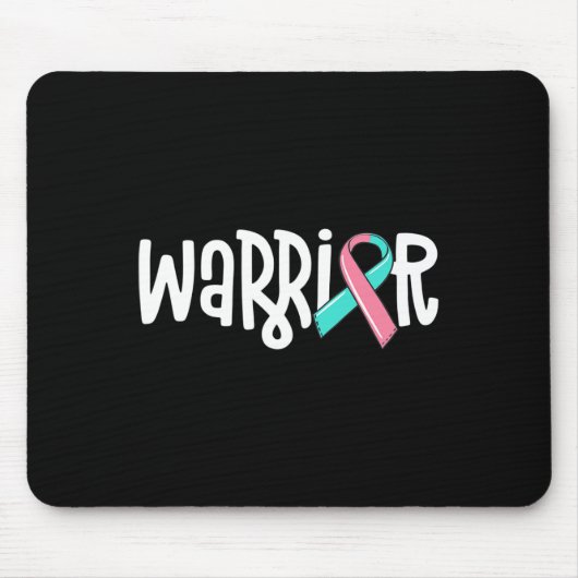 Warrior BRCA Brustkrebs-Bewusstsein Vorhersagemase Mousepad (Vorne)