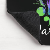 Warrior Butterfly Semicolon Suicide Prevention Awa Mousepad (Ecke)