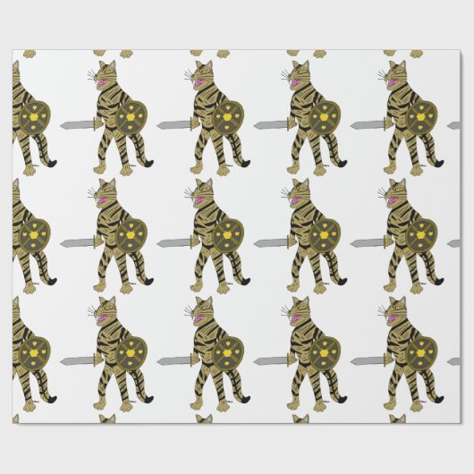 Warrior Cat Geschenkpapier (Flach)