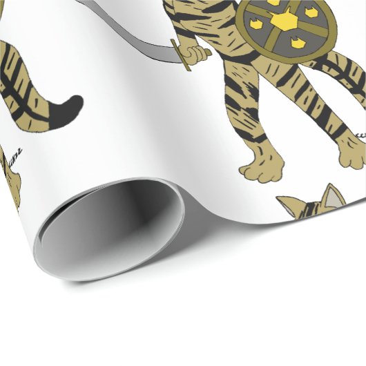 Warrior Cat Geschenkpapier (Rolleneckpunkt)