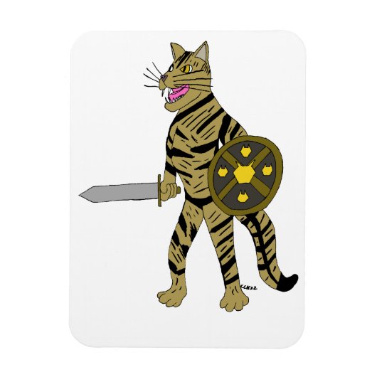 Warrior Cat Magnet (Vertikal)