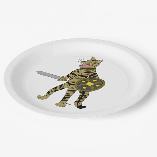 Warrior Cat Pappteller (Schrägansicht)