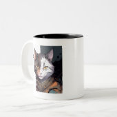 Warrior Cat Zweifarbige Tasse (Vorderseite Links)