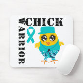 Warrior Chick Ovarian Cancer Mousepad (Mit Mouse)