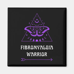 Warrior Chronic Illness Awareness Lila Boho Magnet