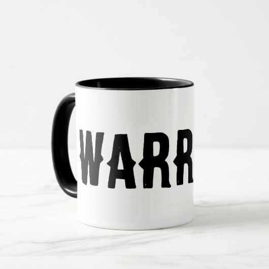 Warrior Coffee Tasse (Vorderseite Links)