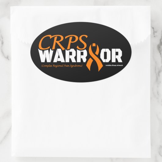 WARRIOR...CRPS OVALER AUFKLEBER (Tasche)