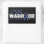 WARRIOR...CVS RECHTECKIGER AUFKLEBER (Tasche)