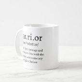 Warrior-Definition Kaffeetasse (Vorderseite Links)
