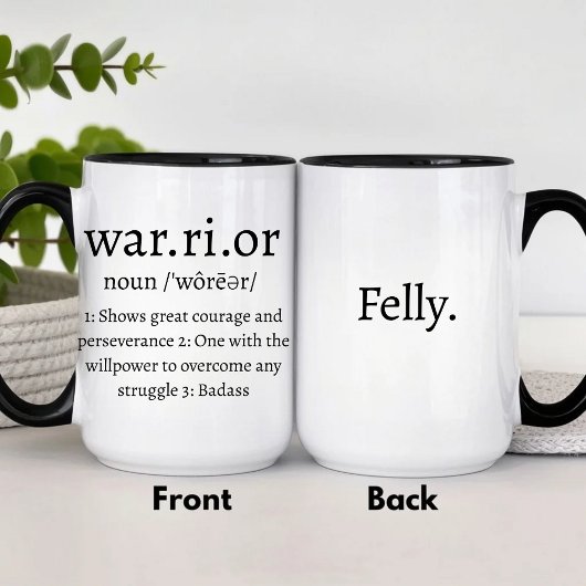 Warrior Definition-Tasse Tasse