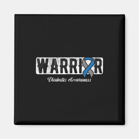 Warrior Diabetes Bewusstsein Magnet (Vorne)