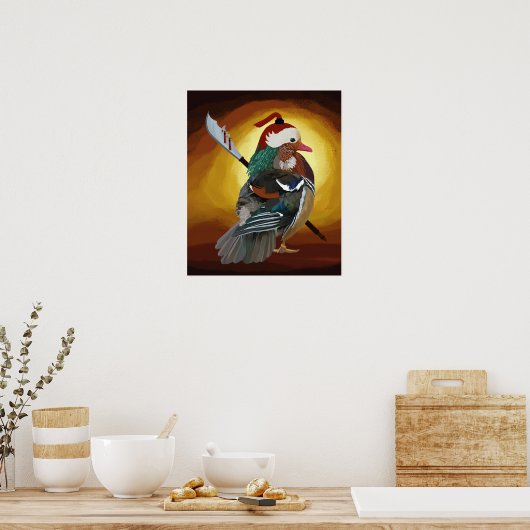 Warrior Duck Poster (Küche)