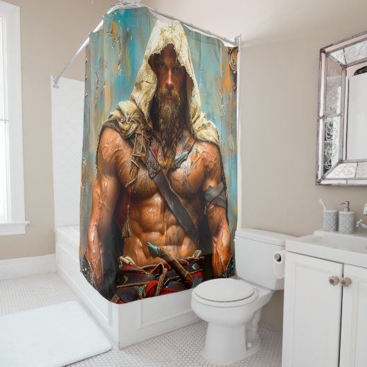 Warrior-Duschvorhang Duschvorhang (Beispiel)