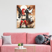 Warrior Fairy Leinwanddruck (Insitu (Wohnzimmer))
