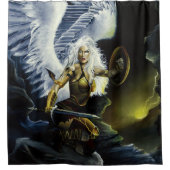 Warrior Fantasy Angel Sword Duschvorhang (Vorderseite)