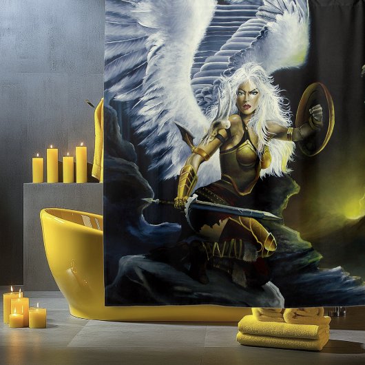 Warrior Fantasy Angel Sword Duschvorhang