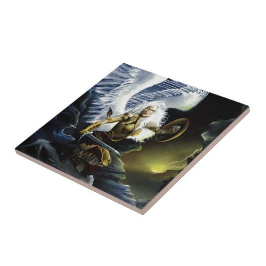 Warrior Fantasy Angel Sword Fliese (Seite)