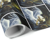 Warrior Fantasy Angel Sword Geschenkpapier (Rolleneckpunkt)