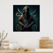 Warrior Fantasy Poster (Küche)