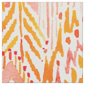 WARRIOR FIRE Boho Chic Ikat Tribal Wasserfarbe Stoff (Nahaufnahme)