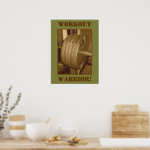 WARRIOR! Gewichtheben-Poster Poster (Küche)