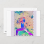 Warrior Goddess Yoga Series Postkarte (Vorne/Hinten)
