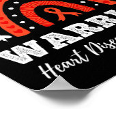 Warrior Herzerkrankungen Bewusstsein Poster (Ecke)