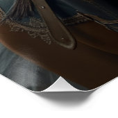 Warrior Horse Fairy Fantasy Art Poster (Ecke)