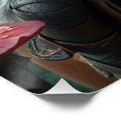 Warrior Horse Fairy Fantasy Art Poster (Ecke)