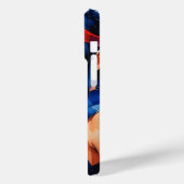 Warrior in Indigo Flames Case-Mate iPhone Hülle (Rückseite / Links)