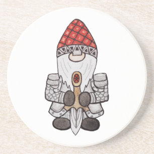 Warrior Knight Gnome Getränkeuntersetzer