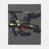 Warrior Knight Throw Blanket Fleecedecke (Vorderseite)